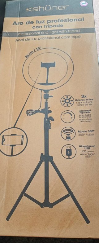 Aro de Luz Profesional Krhuner con Trípode