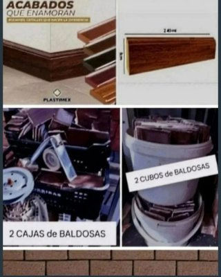 LOTE - Baldosas Azulejos, Valla Madera, etc