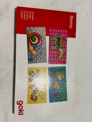 Juego de memoria de madera infantil Goki
