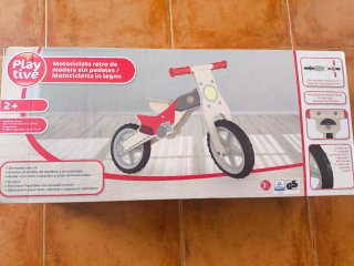 Bicicleta madera sin pedales
