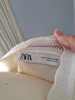 Vestido Zara Blanco.