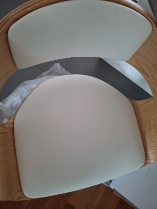 2 Taburetes Madera y Metal con polipiel Nuevos
