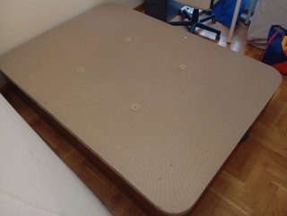 Canapé 135x190cm Beige/Marrón
