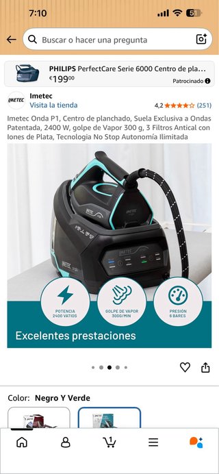 Centro de planchado Imetec Onda P1