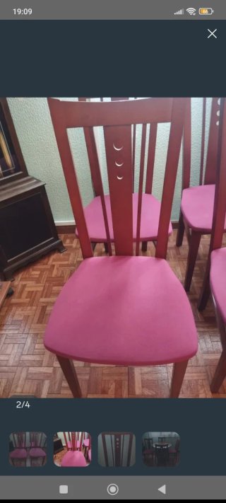 4 SILLAS DE COMEDOR