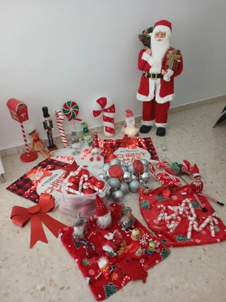 Lote adornos navideños