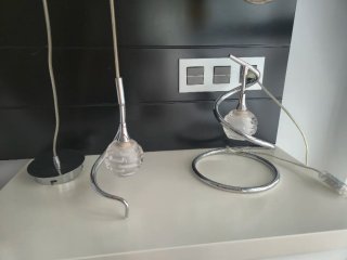 Lámpara colgante y de mesa moderna