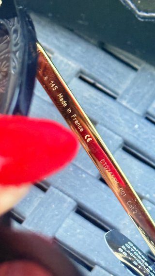 Occhiali da sole Cartier neri e oro