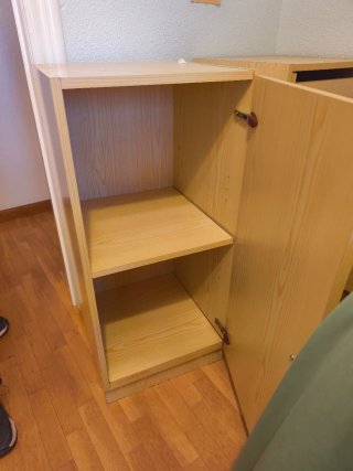 Mueble infantil madera almacenaje