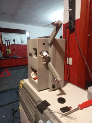 Proyector Super 8 Elmo Beige/Gris