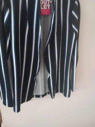 Blazer Cazal Rayas M/38/10 Negro Blanco