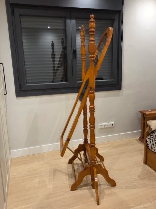 Espejo de Pie con Balancín y Zapatero - Madera
