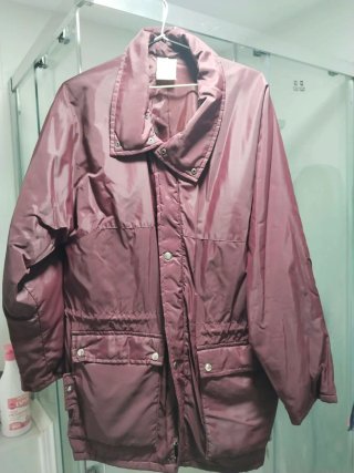 Chaqueta de invierno impermeable morada