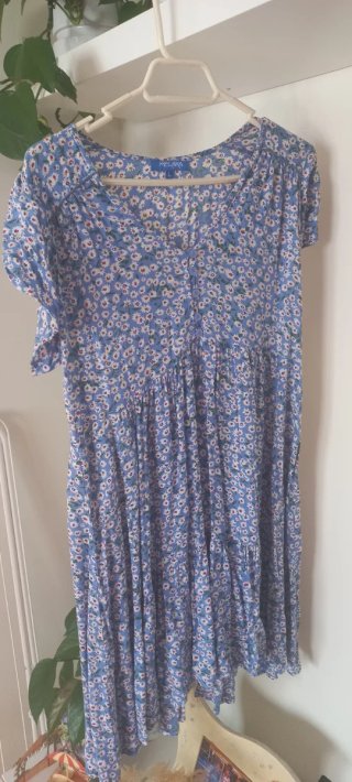 Vestido floral azul Melaka Talla L