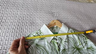 Camisa Benetton Talla S Verde y Blanca