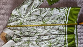 Camisa Benetton Talla S Verde y Blanca