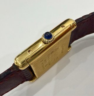 Reloj Cartier Tank Vermeil. Esfera Tricolor