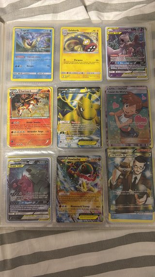 Lote Cartas Pokémon: Lapras, Charizard, Mewtwo GX