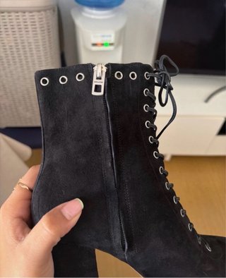 Botines Coach Negros con Cordones