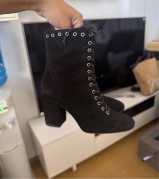 Botines Coach Negros con Cordones