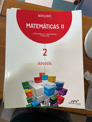 Matemáticas II 2º Bachillerato Anaya – NUEVO