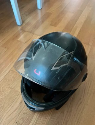 Casco Moto UBest Negro Talla L
