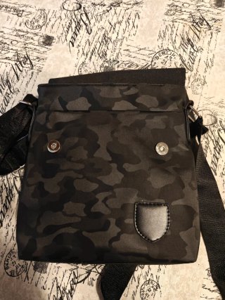 Borsello uomo tracolla Coveri World nero camouflag