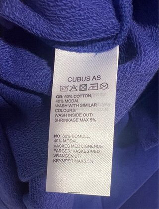 Talla M/L. Jersey azul CUBUS