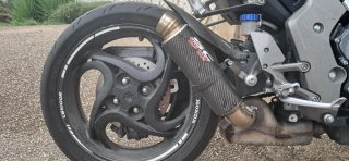 Honda CB 1000 R Blanca y Gris