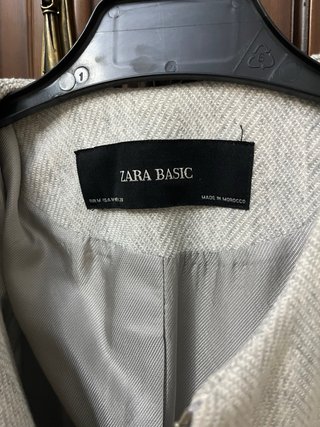 Abrigo Zara Mujer Gris Midi
