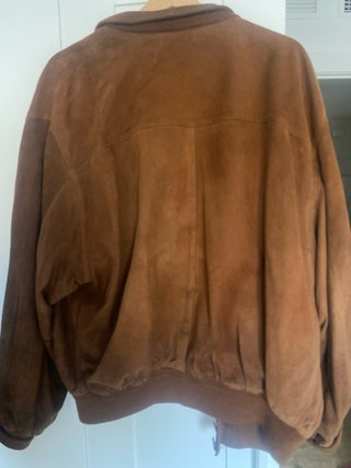 Cazadora vintage de ante marrón