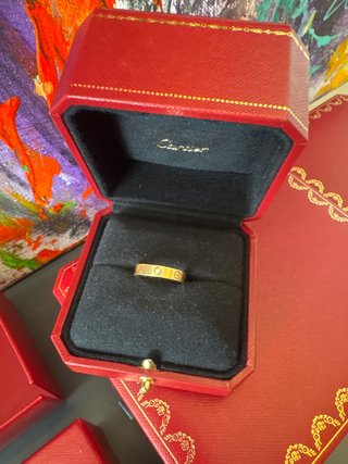 Anillo Cartier LOVE–Oro amarillo 18K–1 diamante