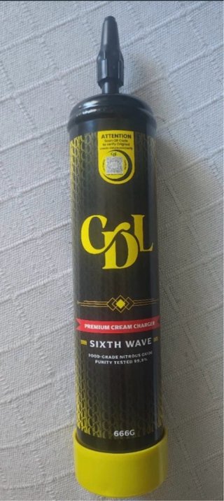 Sifon batir crema Cilindro N2O Sixth Wave 666G