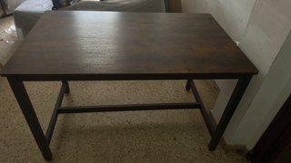 Mesa de comedor madera y metal