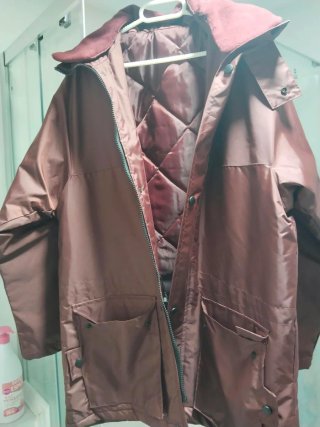 Chaqueta impermeable invierno marrón