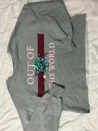 Sudadera gris Out of This World talla M