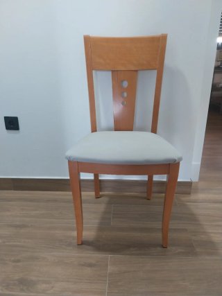 Mesa Comedor Madera extensible + 6 Sillas