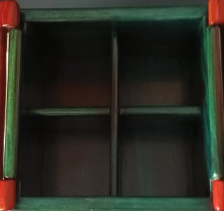 Caja de madera Té pintada a mano