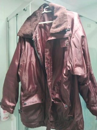 Chaqueta impermeable invierno marrón