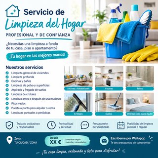 LIMPIEZA DEL HOGAR GRATIS! ESCRÍBEME!