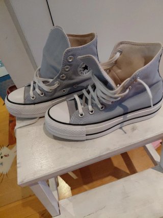 Converse All Star altas grises talla 35