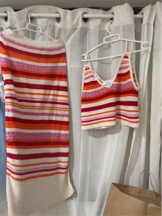 Conjunto Scalpers Rayas Crochet