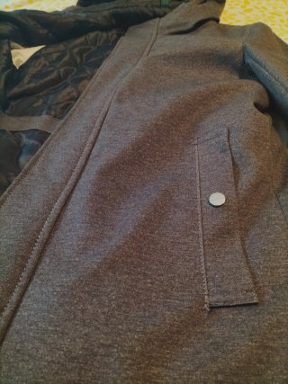 Abrigo Zara Hombre Gris