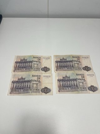 4 Banconote 5000 Peseta Spagna