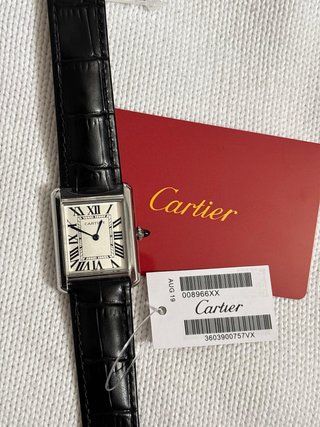 Reloj Cartier Negro/Plateado