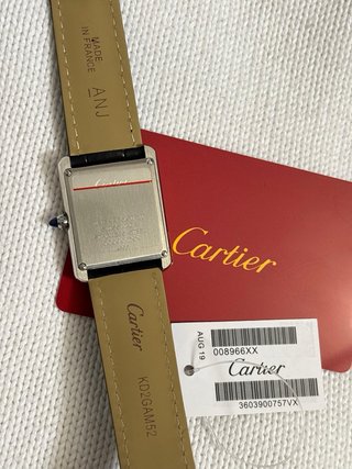 Reloj Cartier Negro/Plateado