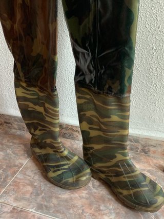 Botas de pesca/caza y siembra estampado camuflaje