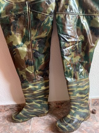 Botas de pesca/caza y siembra estampado camuflaje