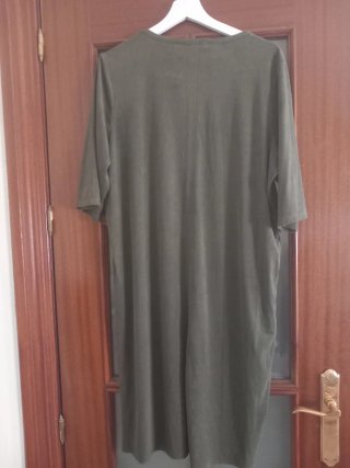 Vestido verde Reserved manga corta talla XL