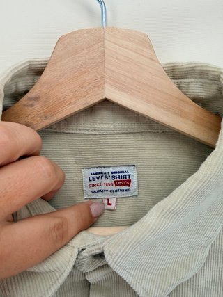 Camisa Pana Levi's Beige Hombre Talla L